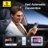 Baseus Wireless CarPlay Adapter for iPhone - Converts Wired CarPlay to Wireless, Plug & Play CarPlay for Cars from 2017 & for iPhone iOS 10+, Prime Trip Safe Journey, Only for Apple CarPlay - Grey